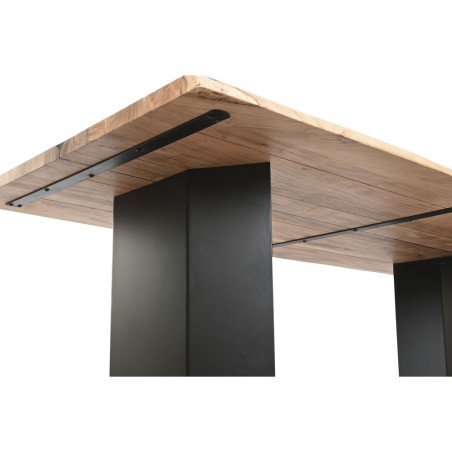 Esstisch Home ESPRIT Metall Akazienholz 200 x 100 x 76 cm