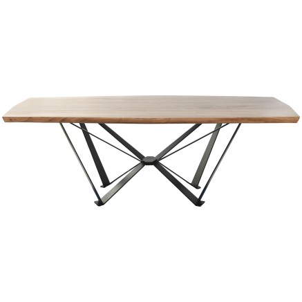 Dining Table Home ESPRIT Metal Acacia 220 x 100 x 76 cm 2