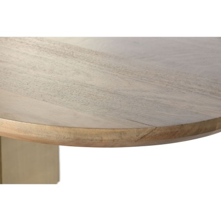 Mesa de Comedor Home ESPRIT Dorado Latón Madera de mango 210 x 110 x