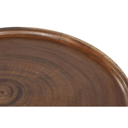 Table d'appoint Home ESPRIT Marron Noir 39 x 39 x 35 cm 2