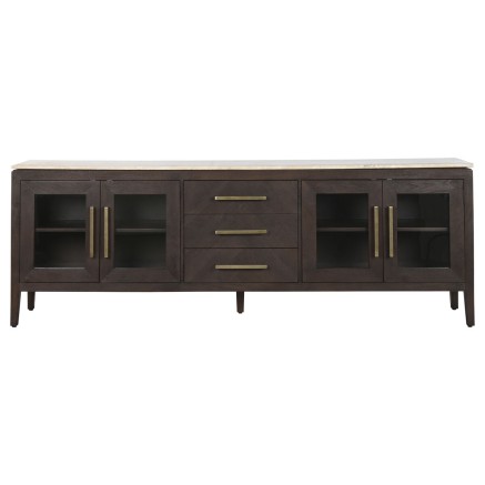 Credenza Home ESPRIT Marmo Legno di mango 200 x 40 x 70 cm 2