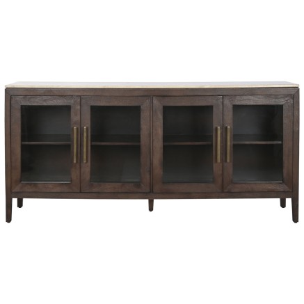 Buffet Home ESPRIT Marbre Bois de manguier 180 x 40 x 85 cm 2