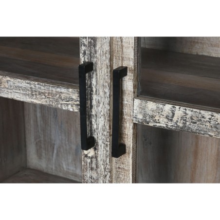 Stand Espositore Home ESPRIT Bianco Marrone Legno Riciclato 100 x 40 x