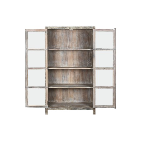 Display Stand Home ESPRIT White Brown Recycled Wood 100 x 40 x 180 cm