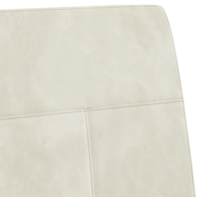 Chaise cantilever Blanc crème Velours