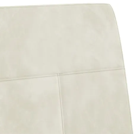 Chaise cantilever Blanc crème Velours