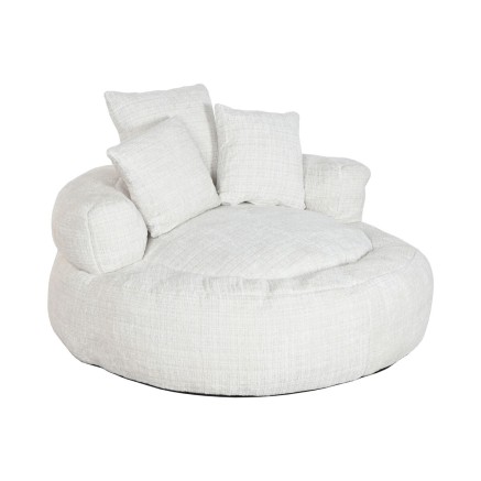 Poltrona Home ESPRIT Bianco 104 x 104 x 50 cm