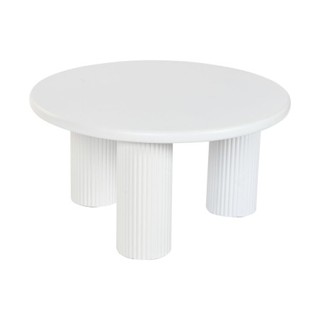 Mesa auxiliar Home ESPRIT Blanco 75 x 75 x 40 cm
