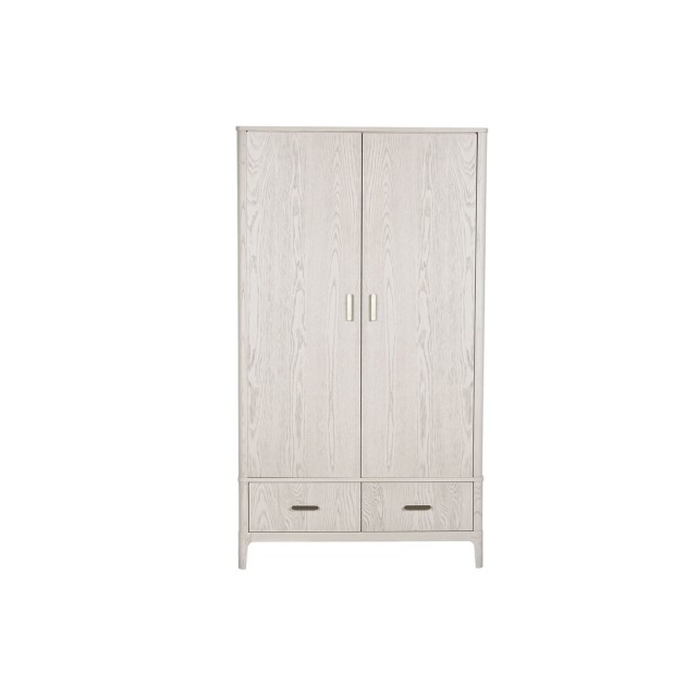 Armario Home ESPRIT Gris claro Metal Madera MDF