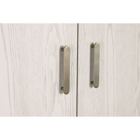 Armario Home ESPRIT Gris claro Metal Madera MDF
