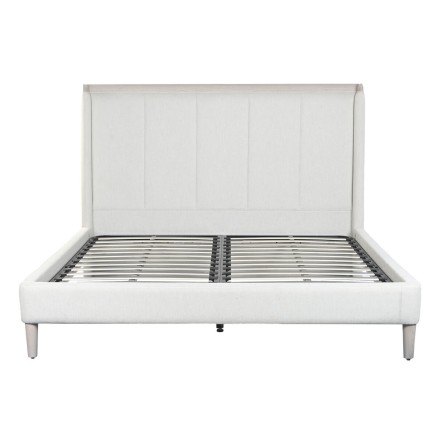 Bed Home ESPRIT Light grey 196 x 223 x 135 cm 2