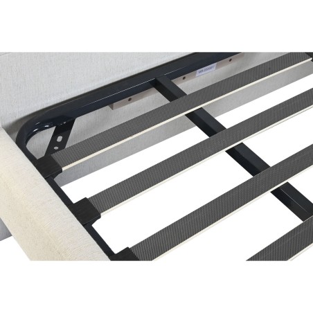 Bett Home ESPRIT Hellgrau 196 x 223 x 135 cm