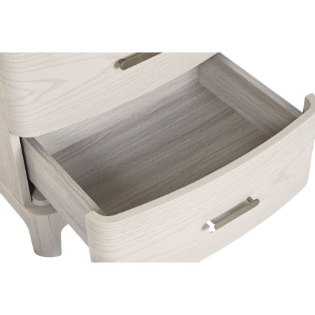 Table de Nuit Home ESPRIT Gris clair 53 x 42 x 56,2 cm