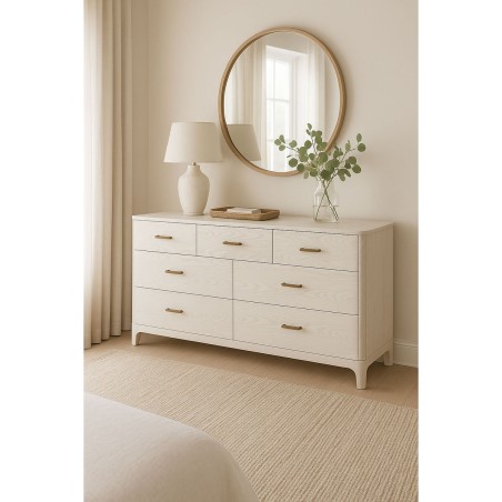 Cassettiera Home ESPRIT Grigio chiaro 165 x 48,3 x 92,5 cm