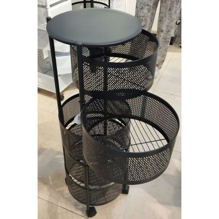 Mesa auxiliar Home ESPRIT Negro