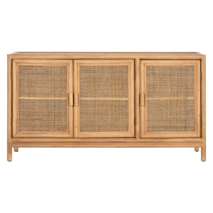 Buffet Home ESPRIT Marron Clair Rotin Sapin 120 x 40 x 65 cm 2