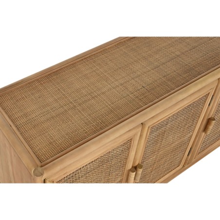 Anrichte Home ESPRIT Hellbraun Rattan Tanne 120 x 40 x 65 cm