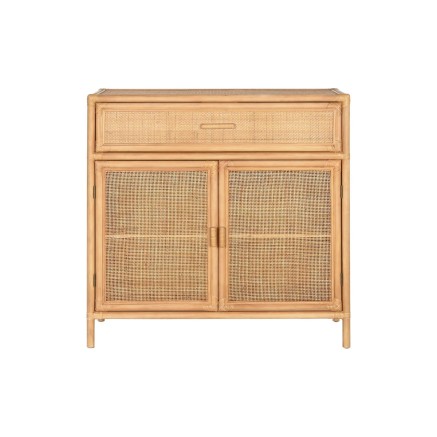 Credenza Home ESPRIT Marrone Chiaro Rattan Abete 100 x 40 x 100 cm 2