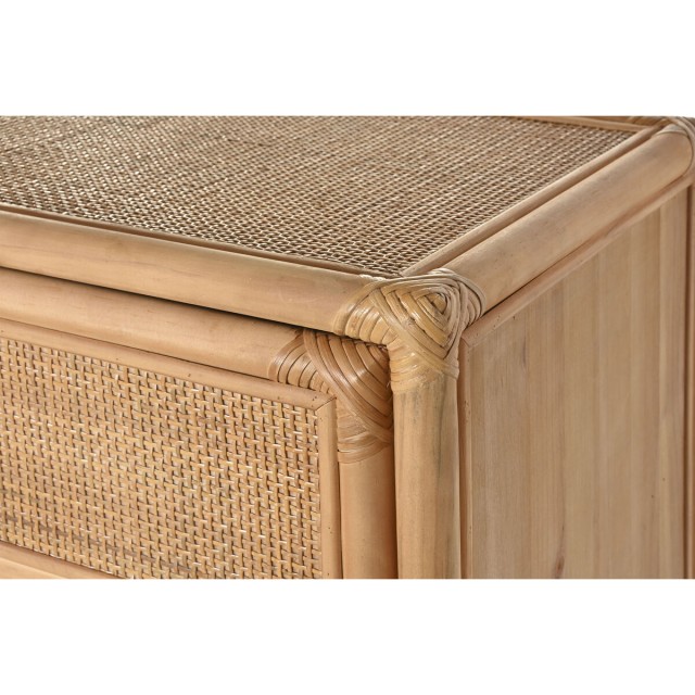 Anrichte Home ESPRIT Hellbraun Rattan Tanne 100 x 40 x 100 cm