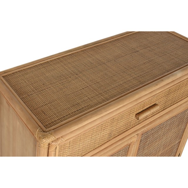 Credenza Home ESPRIT Marrone Chiaro Rattan Abete 100 x 40 x 100 cm