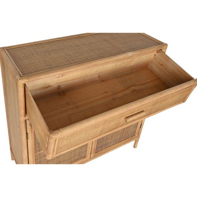 Buffet Home ESPRIT Marron Clair Rotin Sapin 100 x 40 x 100 cm