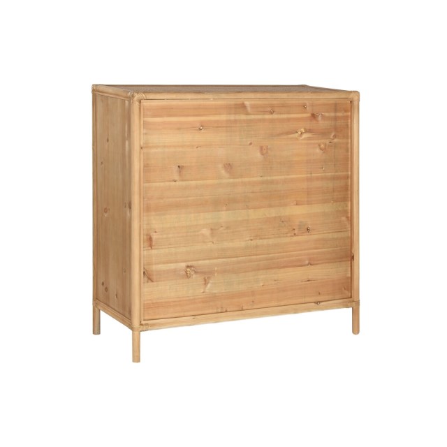 Credenza Home ESPRIT Marrone Chiaro Rattan Abete 100 x 40 x 100 cm