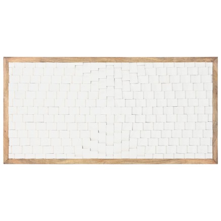 Tête de lit Home ESPRIT Blanc Naturel 160 x 4 x 80 cm