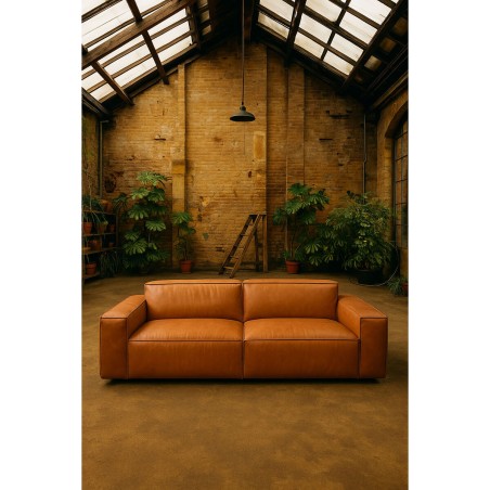 Divano Home ESPRIT Marrone Città 214 X 94 X 77 CM