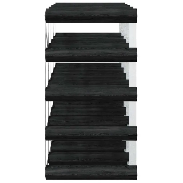 Casier à bouteilles pour 20 bouteilles Noir Bois de pin solide