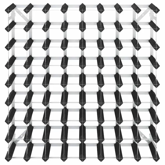 Casier à bouteilles pour 72 bouteilles Noir Bois de pin solide