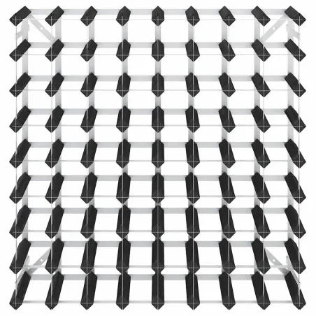 Casier à bouteilles pour 72 bouteilles Noir Bois de pin solide