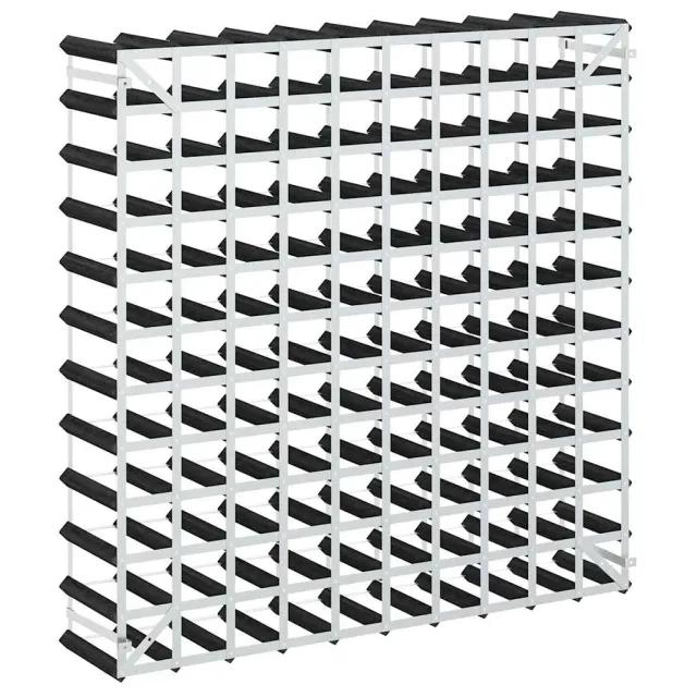 Casier à bouteilles pour 120 bouteilles Noir Bois de pin solide