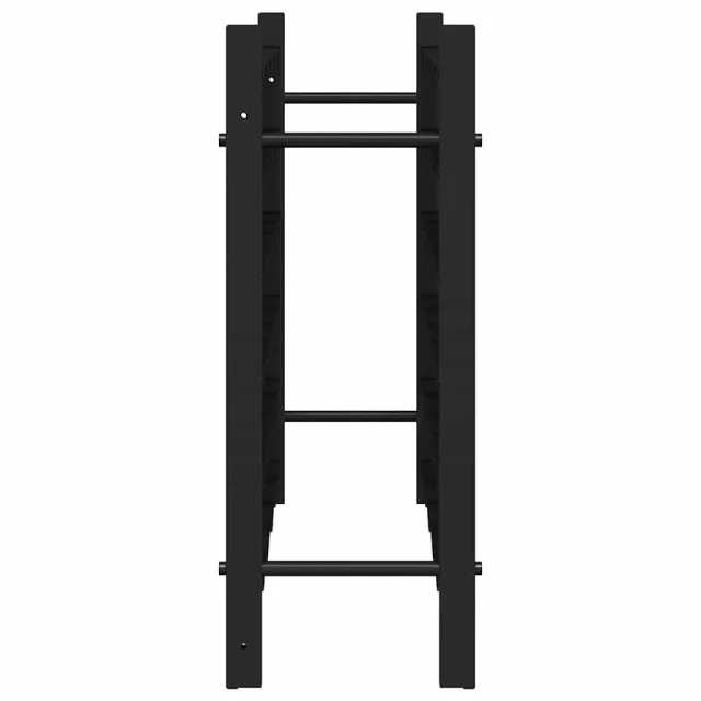 Casier à bouteilles pour 36 bouteilles Noir Fer