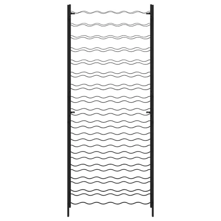 Casier à bouteilles pour 96 bouteilles Noir Fer