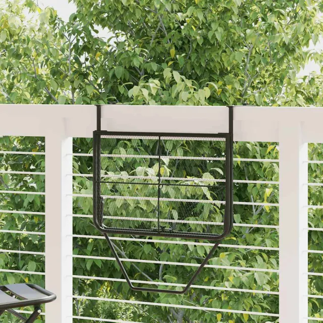 Table de balcon Noir 60x40 cm Acier