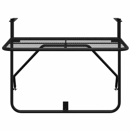 Table de balcon Noir 60x40 cm Acier