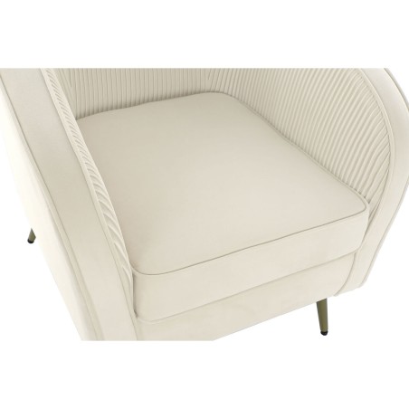 Poltrona Home ESPRIT Crema 70 x 68 x 73 cm