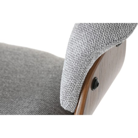 Sedia da Sala da Pranzo Home ESPRIT Marrone Grigio Poliestere Legno di