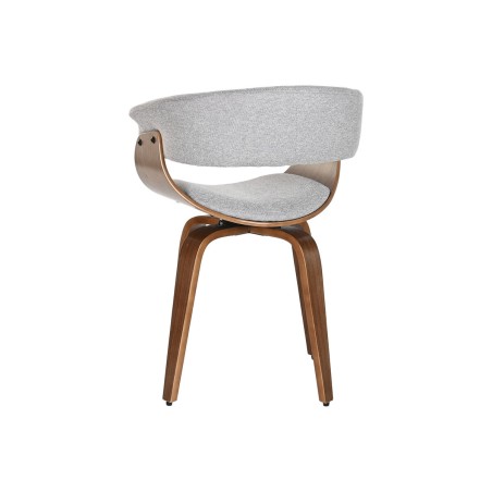 Esszimmerstuhl Home ESPRIT Braun Grau Polyester Nussbaumholz Polyureth