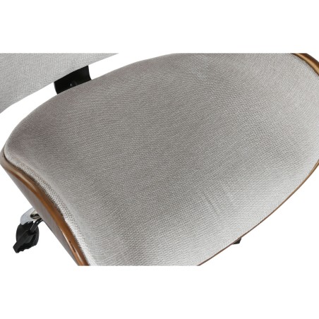 Chaise de Bureau Home ESPRIT Marron Beige Argenté