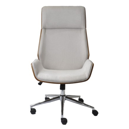 Chaise de Bureau Home ESPRIT Marron Beige Argenté 2