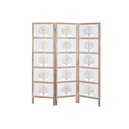Paravent Home ESPRIT Blanc Naturel Bois de manguier Bois MDF 153 X 2,3