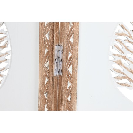Paravento Home ESPRIT Bianco Naturale Legno di mango Legno MDF 153 X 2