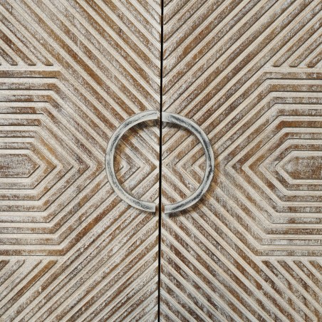 Armoire Home ESPRIT Blanc Bois de manguier 85 x 38 x 134 cm