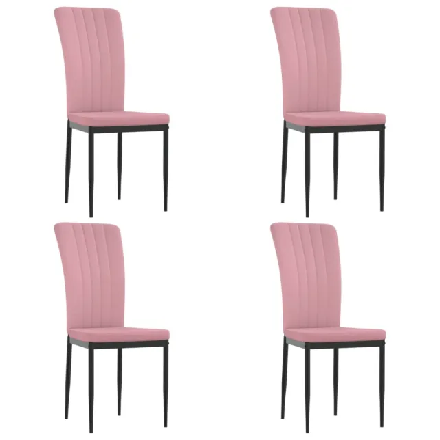 Chaises à manger lot de 4 Rose Velours