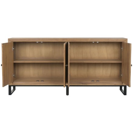 Credenza Home ESPRIT Teca Legno MDF 180 x 40 x 85 cm 2