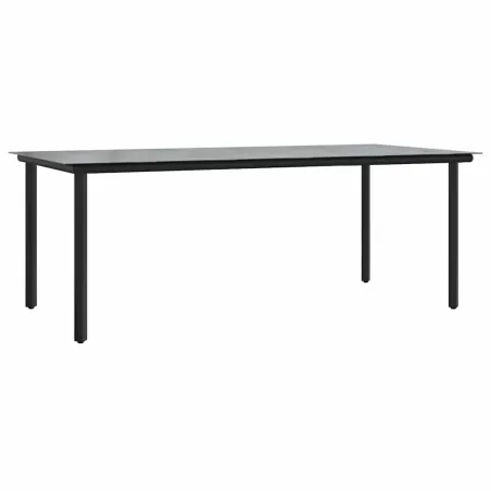 Ensemble de salle à manger pour jardin 7 pcs Gris polyrotin