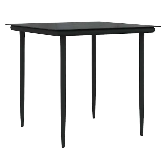 Ensemble de salle à manger pour jardin 5 pcs Beige polyrotin