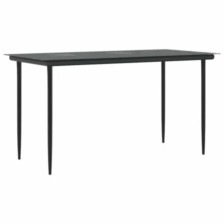 Ensemble de salle à manger pour jardin 5 pcs Beige polyrotin