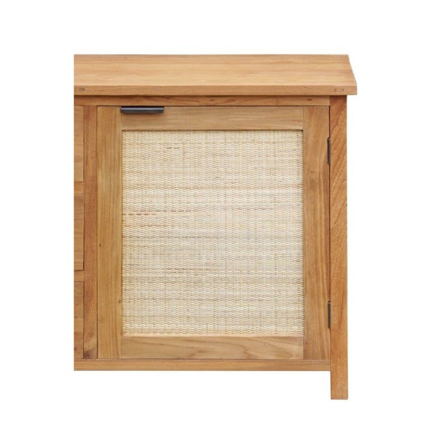 Sideboard Home ESPRIT Rattan Teak 180 x 50 x 85 cm
